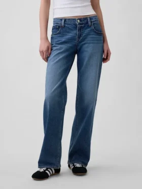 Jeans larghi a vita bassissima in stile anni ’90