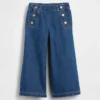 Jeans larghi a vita elastica in stile marinaro per neonato & bebè