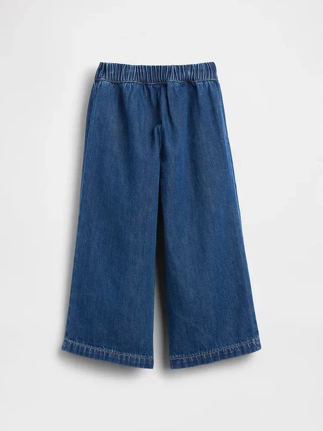 Jeans larghi a vita elastica in stile marinaro per neonato & bebè