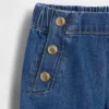 Jeans larghi a vita elastica in stile marinaro per neonato & bebè