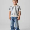 Jeans larghi a vita elastica per neonato & bebè