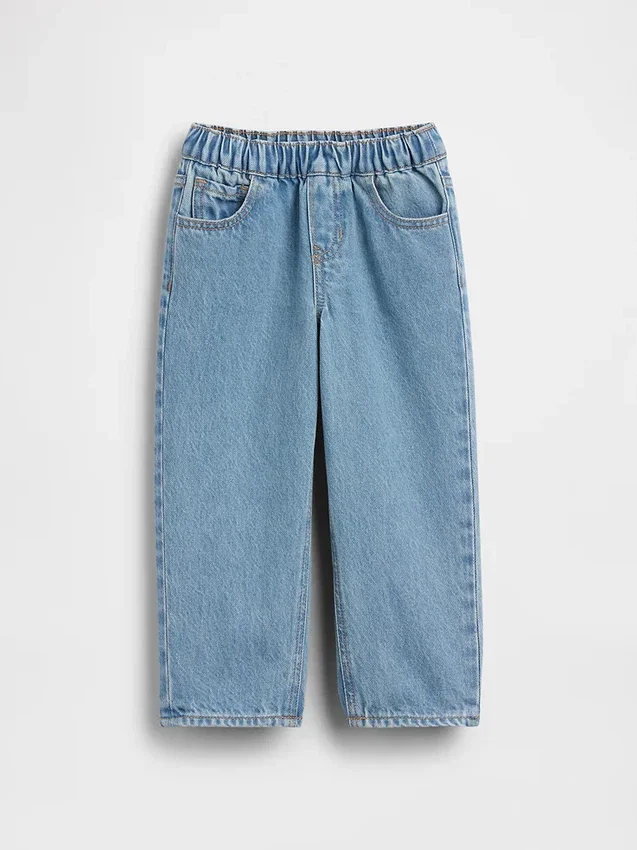 Jeans larghi a vita elastica per neonato & bebè