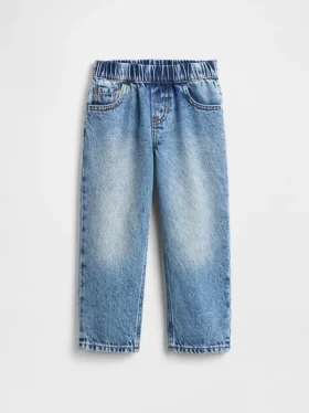 Jeans larghi a vita elastica per neonato & bebè