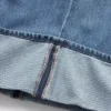 Jeans larghi a vita media con risvolto, ultra morbidi