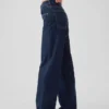 Jeans larghi a vita media in stile anni ’90