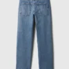 Jeans larghi a vita media in stile anni ’90