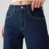 Jeans larghi a vita media in stile anni ’90