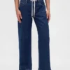 Jeans larghi anni '90 a vita bassa con coulisse