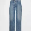 Jeans larghi anni '90 a vita bassa con lacci
