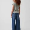Jeans larghi da bambino a vita bassa con ricami