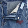 Jeans larghi da bambino a vita bassa con ricami
