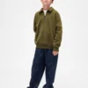 Jeans larghi da bambino in stile mimetico