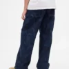 Jeans larghi da bambino in stile mimetico