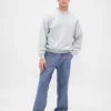 Jeans larghi in chambray pesante