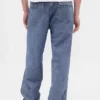 Jeans larghi in chambray pesante