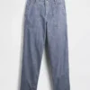Jeans larghi in chambray pesante