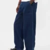 Jeans larghi in tela