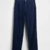 Jeans larghi in tela