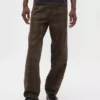 Jeans larghi in tela a quadri