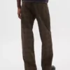 Jeans larghi in tela a quadri