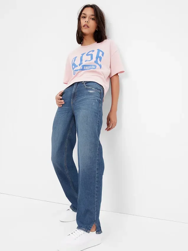 Jeans larghi stile anni '90 per adolescenti