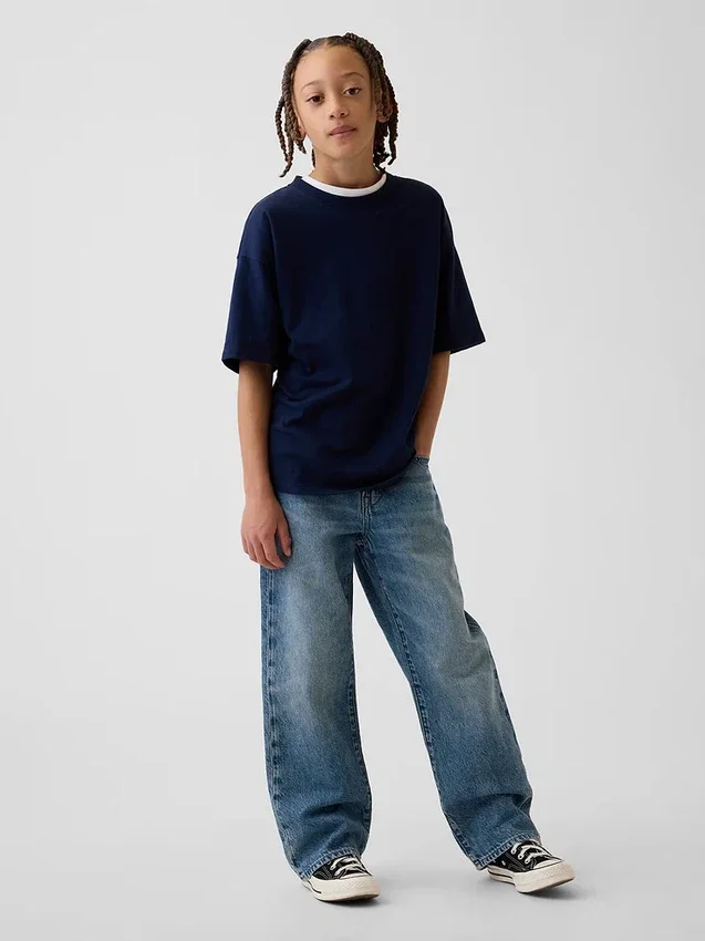 Jeans larghi stile anni '90 per bambini