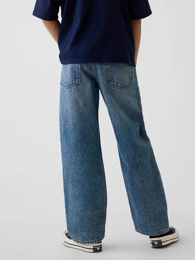 Jeans larghi stile anni '90 per bambini