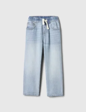 Jeans larghi ultra morbidi con elastico in vita per neonato & bebè