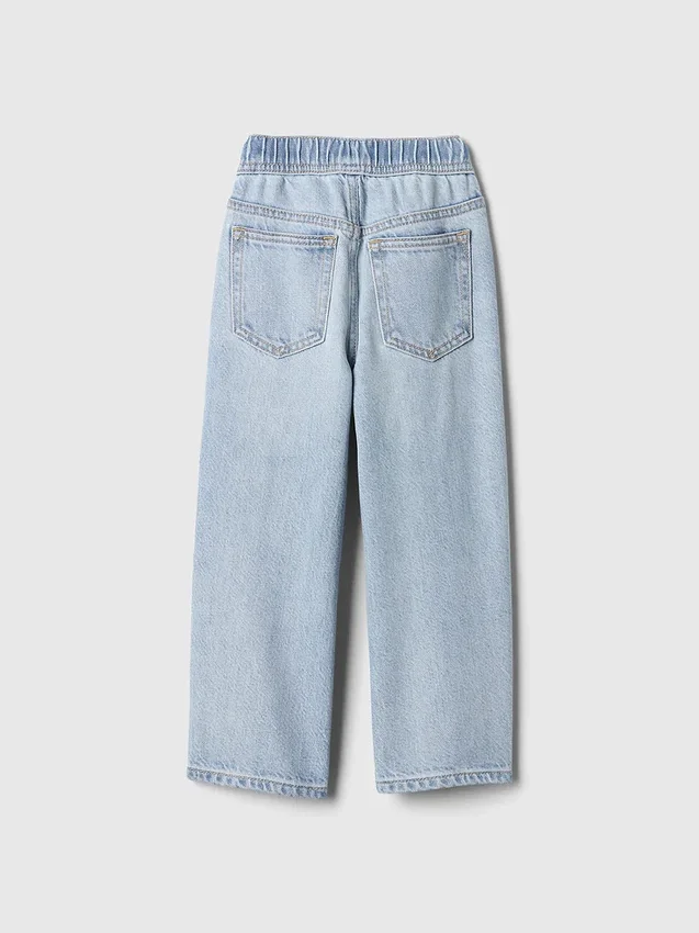 Jeans larghi ultra morbidi con elastico in vita per neonato & bebè