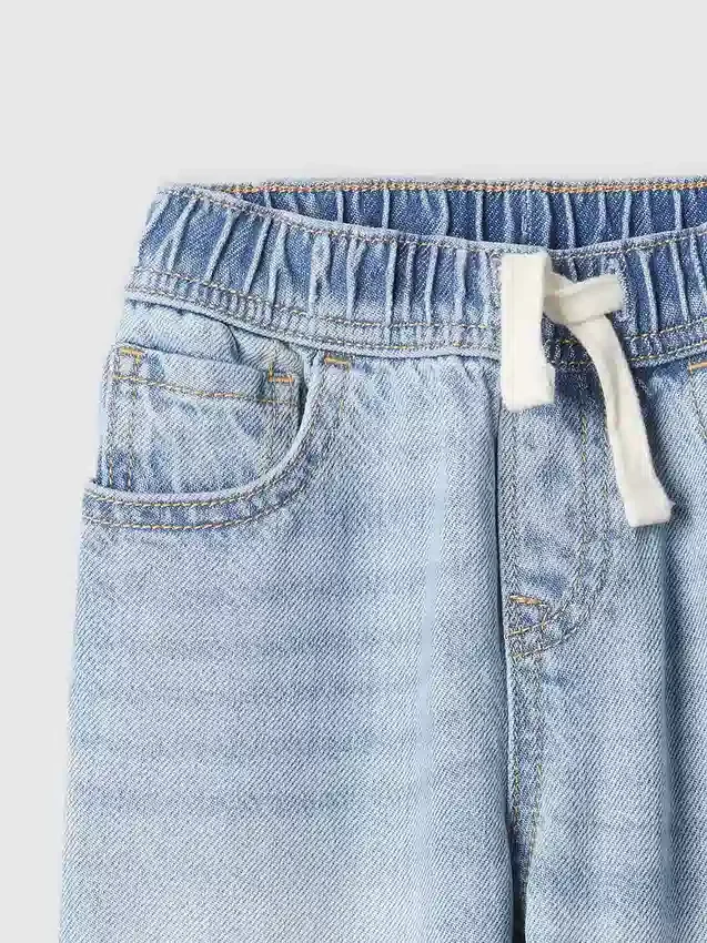 Jeans larghi ultra morbidi con elastico in vita per neonato & bebè