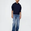 Jeans larghi ultrasoft da bambino senza bottoni