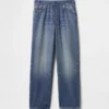 Jeans larghi ultrasoft da bambino senza bottoni
