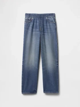 Jeans larghi ultrasoft da bambino senza bottoni