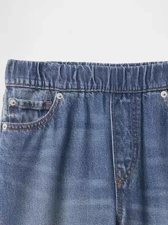 Jeans larghi ultrasoft da bambino senza bottoni