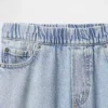 Jeans larghi ultrasoft da bambino senza bottoni