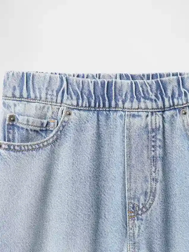Jeans larghi ultrasoft da bambino senza bottoni