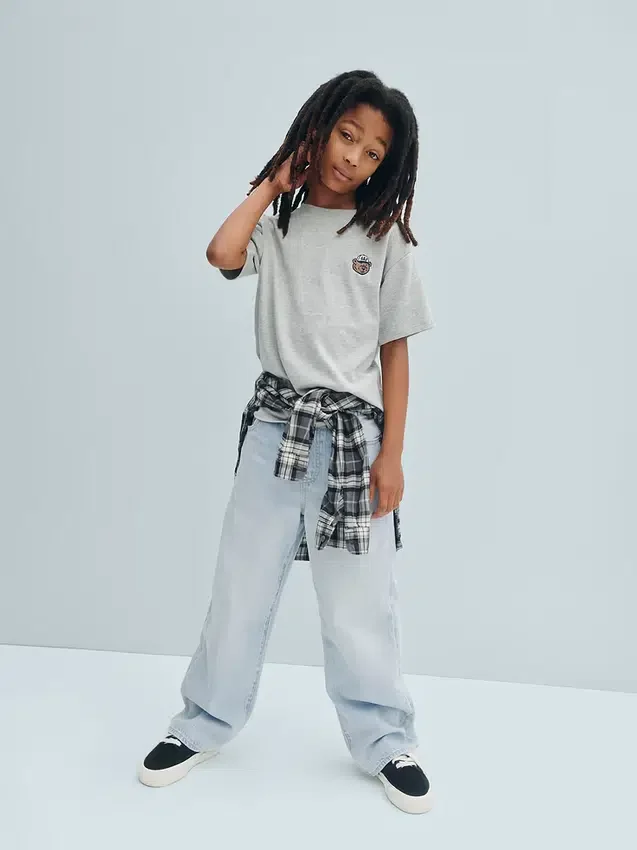 Jeans larghi ultrasoft per bambini