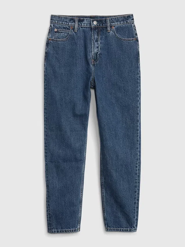 Jeans Mom a vita altissima