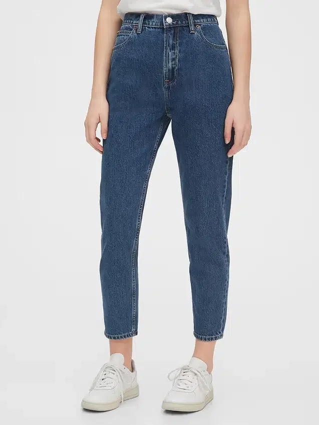 Jeans Mom a vita altissima