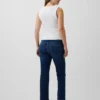 Jeans premaman a vita alta, slim, dritti e corti in stile anni '90