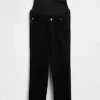 Jeans premaman a vita alta, slim, dritti e corti in stile anni '90