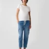 Jeans premaman cargo con pannello intero