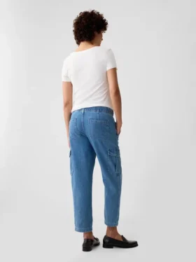 Jeans premaman cargo con pannello intero