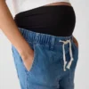Jeans premaman cargo con pannello intero