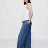Jeans premaman larghi e morbidissimi con pannello integrale
