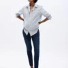 Jeans premaman skinny a pannello intero