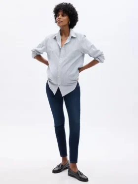 Jeans premaman skinny a pannello intero