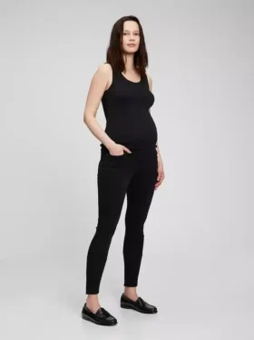 Jeans premaman skinny a pannello intero