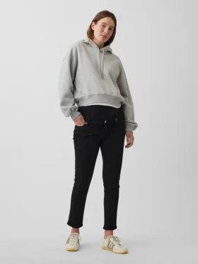 Jeans premaman slim a pannello intero
