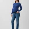 Jeans premaman slim a pannello intero